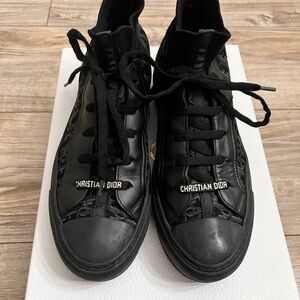 Christian Dior Walk’n’Dior Matt Oblique High Top Sneakers size 38